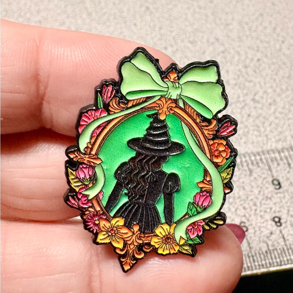 Elphaba Silhouette Enamel Pin
